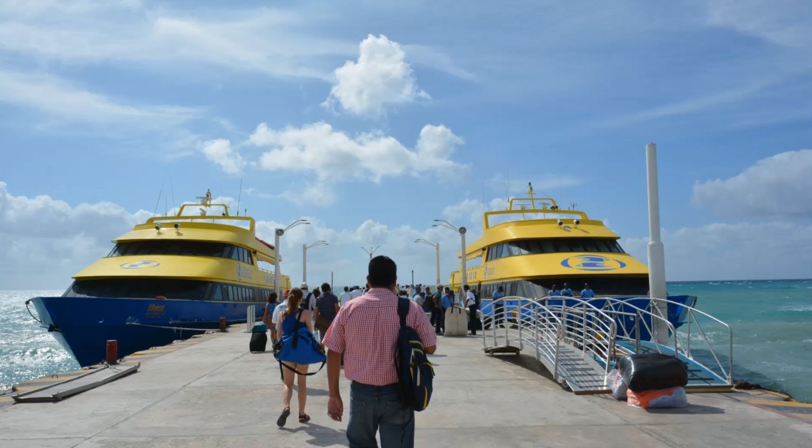 how to get from cancun airport to isla mujeres ferry